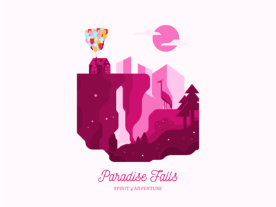 Paradise Falls by Drew Du on Dribbble