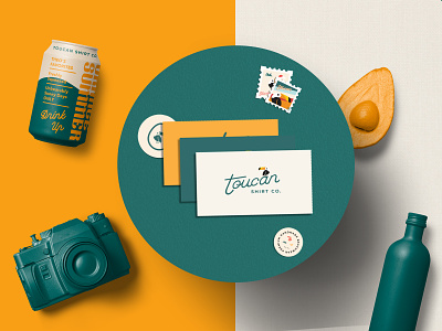 Toucan Behance Presentation is OUT! beach behance behance presentation behance project brand design branding case study geometric illustration identity design line art logodesign mockup stamps stickers toucan tropical typography