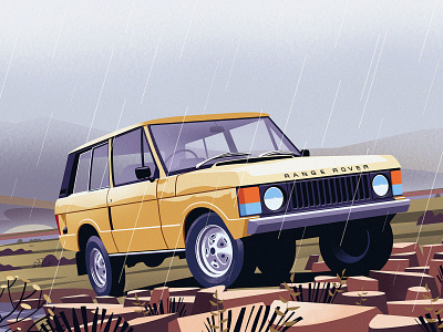 Range Rover Reborn car characters illustration magazine range rover