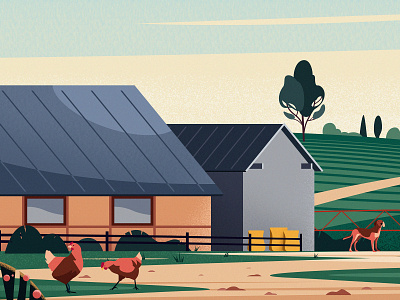 The farmstead business farm illustration magazine studies