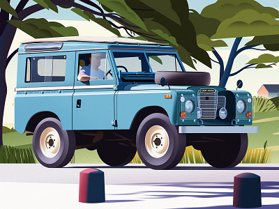 Land Rover business car illustration land rover magazine