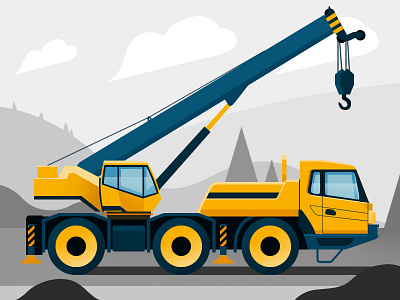 Truck crane business delivery economy