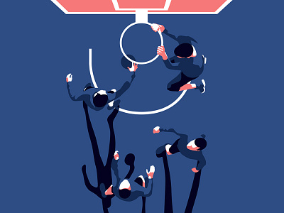 Basketball basketball characters game illustration magazine