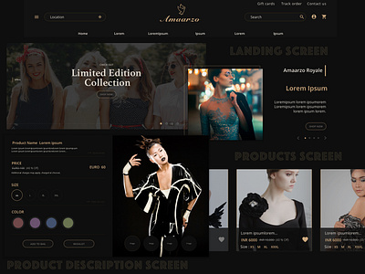 E-commerce Website - where u can Buy, Resell and Rent. ecommerce design ecommerce website ladies fashion landing design landing page landing screen product description screen products screens ui ux uidesign uxdesign
