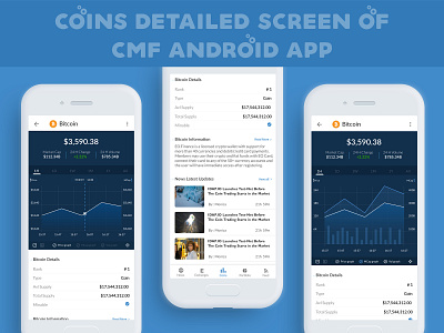 Coins Detailed Screen Of Cmf Android App coins coins detailed screen crypto currency crypto dashboard internal screen ui ux uidesign uiux design
