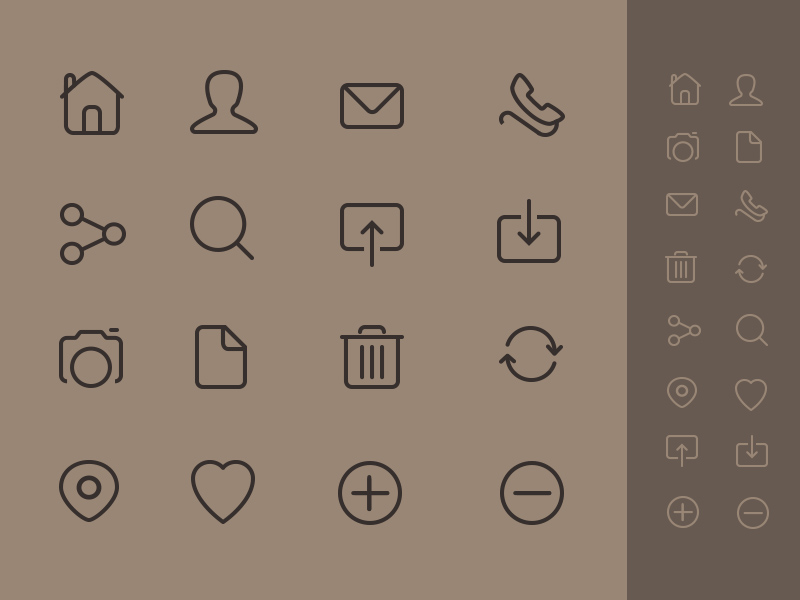 basic line icon set by kamil wroniewicz on Dribbble