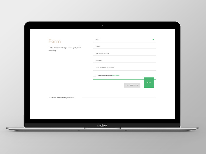 Dribbble werkandwoord web 1d