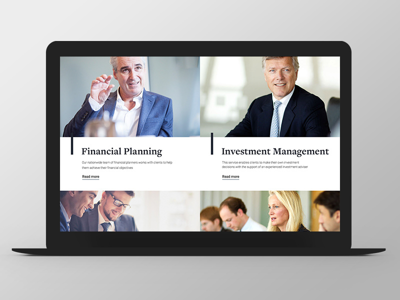 Tilney - Website Redesign big photos finance redesign grid responsive ux ui
