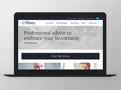 Tilney - Website Redesign finance grid redesign responsive ui ux