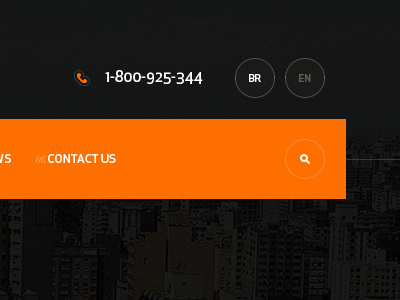 zamboni site button language magnify menu orange phone search search engine ui web