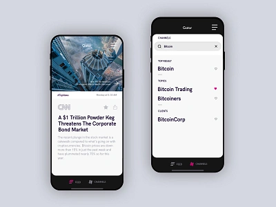 Gator - mobile news app app mobile news ui ux