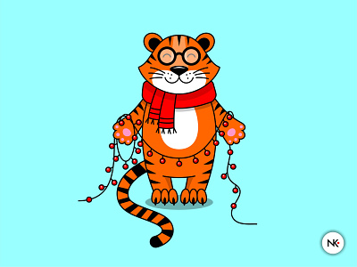 Cute tiger cute tiger illustration new year tiger vector