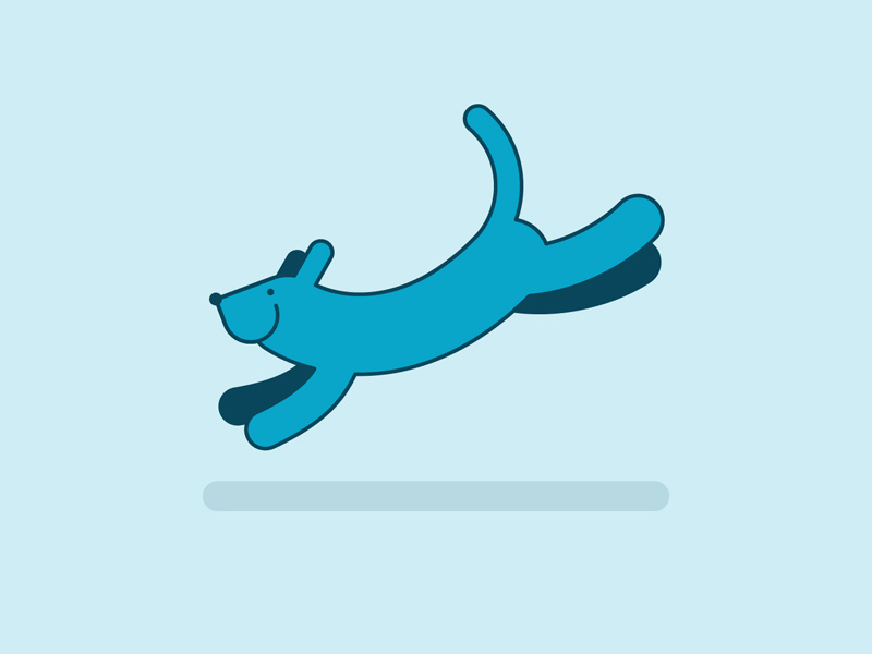 Blue Dog icon illustration blue dog dog