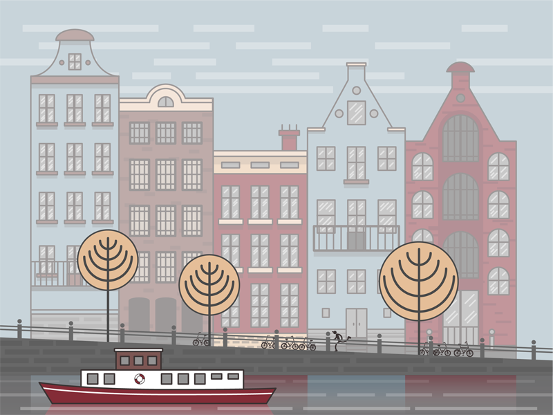 Amsterdam illustrator design illustration amsterdam