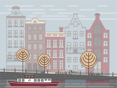 Amsterdam amsterdam design illustration illustrator