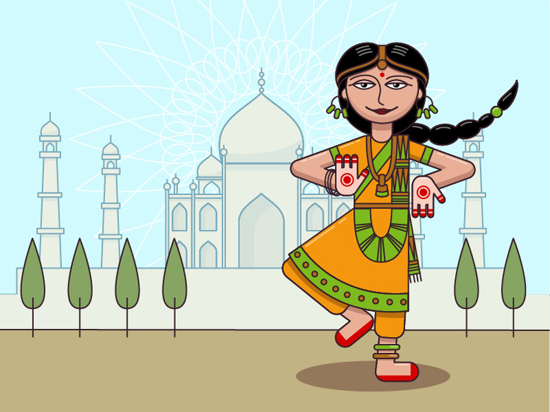 Indian Dance indian dance dance india illustration