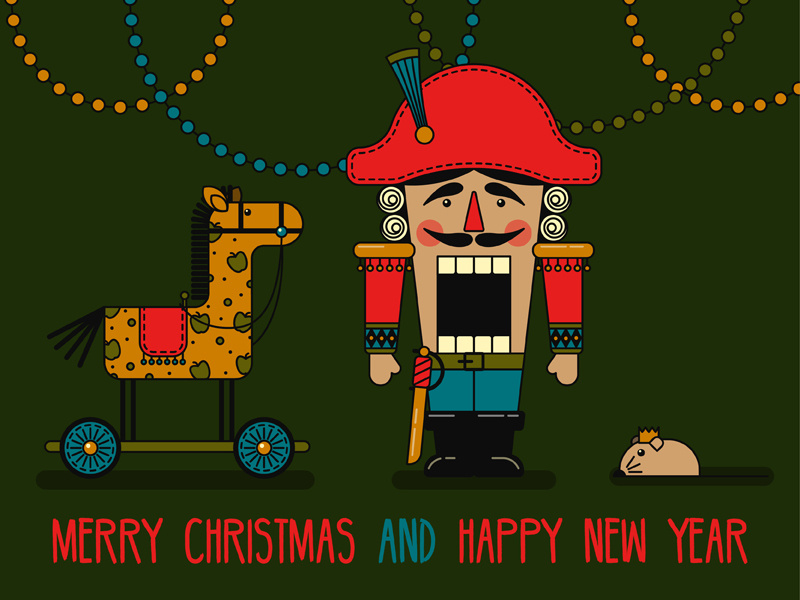 Nutcracker merrychristmasandhappynewyear adobeillustrator illustrator illustration happynewyear merrychristmas nutcracker