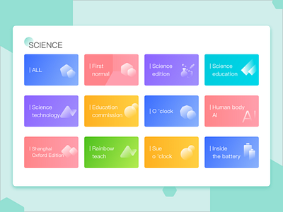 science card design list ui