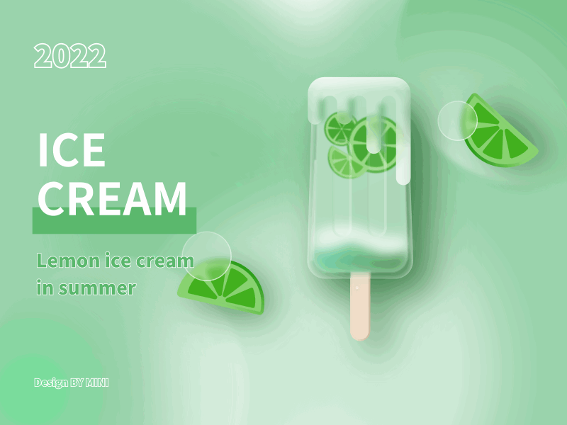 ice cream design gif ice cream summer ui 动效