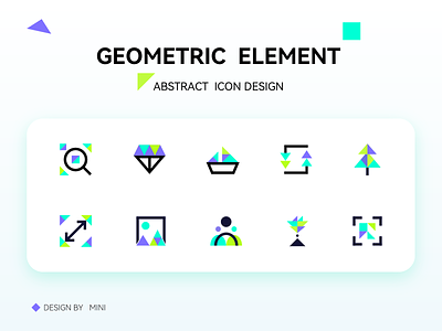 The geometric element icon