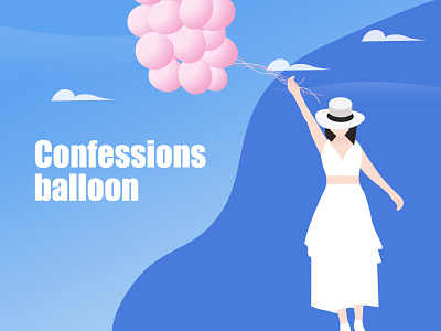 Confessions Balloon balloon girl pink