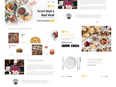 Food Delivery website concept food food delivery ui design