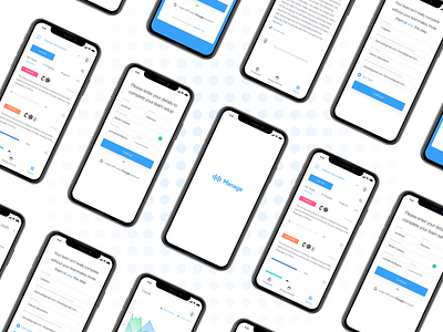 Manage - Project Manager for Teams app blue figma login minimal project management splash screen task todo