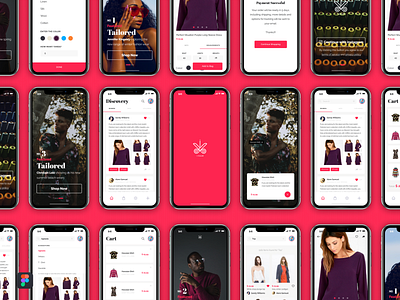 Tailor App app clothes clothes shop e commerce app e commerce shop fashion fashion app figma figmaafrica log in pink signup tailor tailor app tailoring