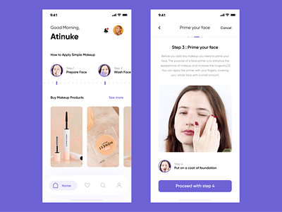 Makeup App app beauty figma makeup