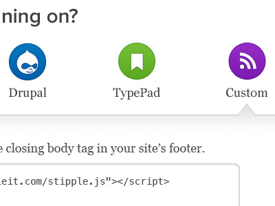 ...ning on? custom drupal round buttons setup stipple typepad