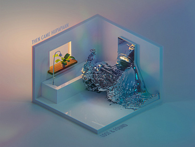 Lost & Found Album Art 3d album art blender cgi design illustration isometric music simulation