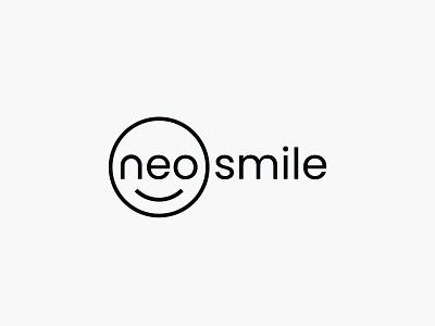 NeoSmile Logo brand branding design health logo logo design logotype minimal simple smart smile toursim wordmark