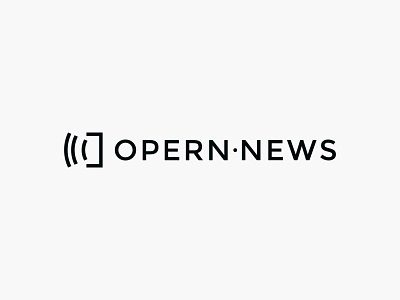 OPERN∙NEWS Logo branding culture logo logo design logotype minimal minimalistic music opera opera logo