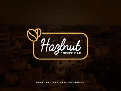 Hazlnut Coffee business logo design. brand business coffee design handwritten identity lineart logo printing shop symbol
