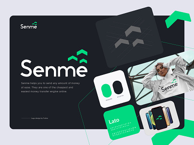 Senme Logo | A Money Transfer Engine app branding business identity logo logo design minimalistic ui ux wordmark logo