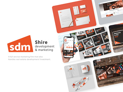 Shire Development & Marketing | Logo & Brand Identity design adobe illustrator advertisment agency brand branding design identity logo marketing minimalistic professional simple