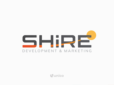 Shire Development & Marketing | Wordmark Logo Design agency brand branding gradient logo icon identity logo marketing minimalistic simple symbol team vector wordmark