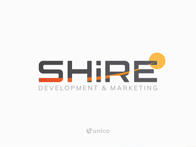 Shire Development & Marketing | Wordmark Logo Design