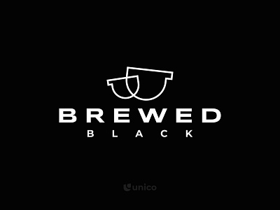 Brewed Black | Elegant Coffee Logo Design brand branding branding design cafe logo coffee cup coffeeshop elegant idenity logo logo design minimalistic modern simple symbol design vector