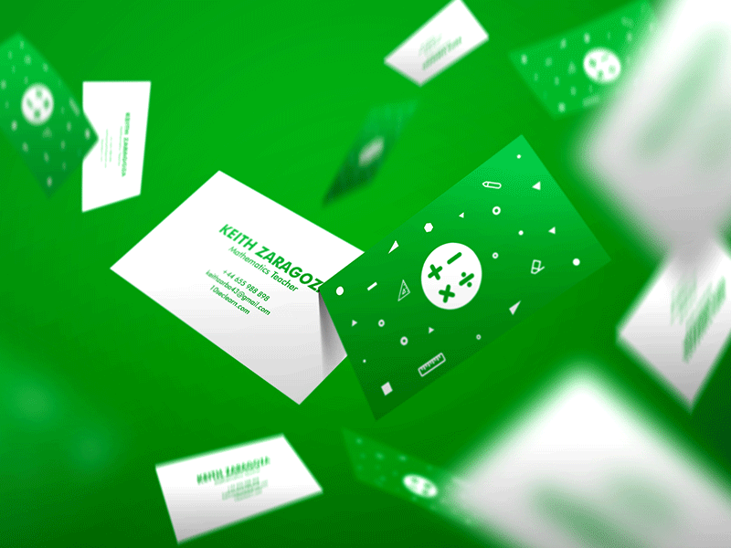 Mathematician Businesscard branding businesscard design identity illustration letterpress mathematician minimalistic print simple vector