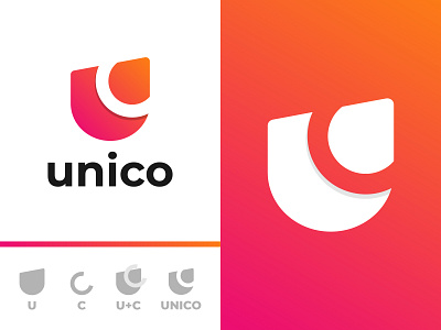 U letter Unico Logo