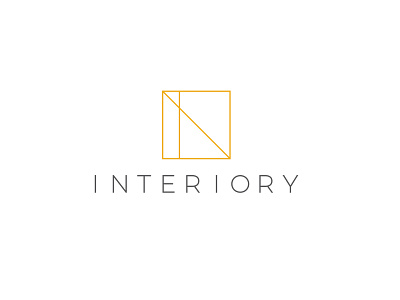 Interiory architect architecture brand branding design designer flat interior interior design logo minimalistic simple symbol