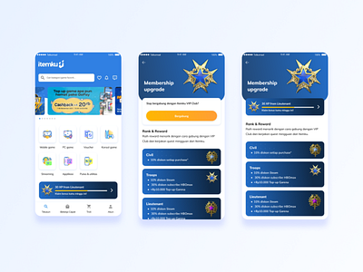 Membership & Gamification design mobile mobile app ui ui ux uid