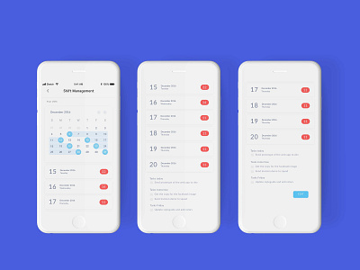 Shift Management applicaiton design mobile mobile app ui ui ux uid