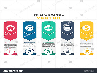Infographic Vector abstract businessfinance