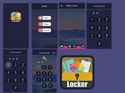 Locker UI IOS app ios ui design
