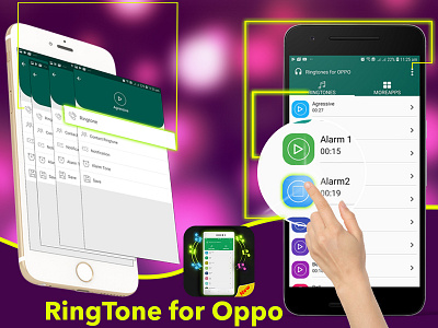 Screenshot Android app Ringtones for Oppo app design photoshop screenshot sketch ui ux design