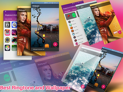 Best Ringtone And Wallpaper facebook cover info graphic ios screenshot playstore screenshot screenshot ui ux design