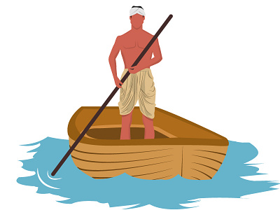 A man on boat