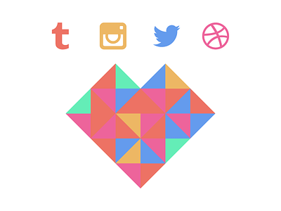 lliikkee android api app dribbble favorite heart icon like logo
